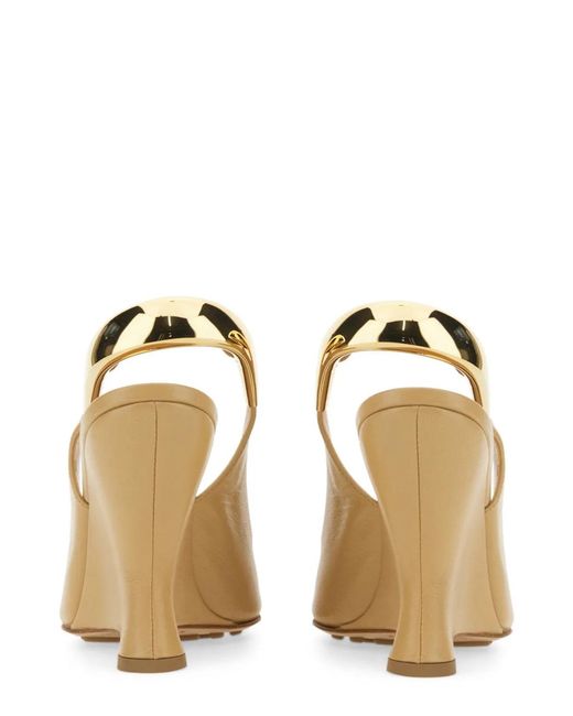 Bottega Veneta Natural Pointed Slingback Pumps