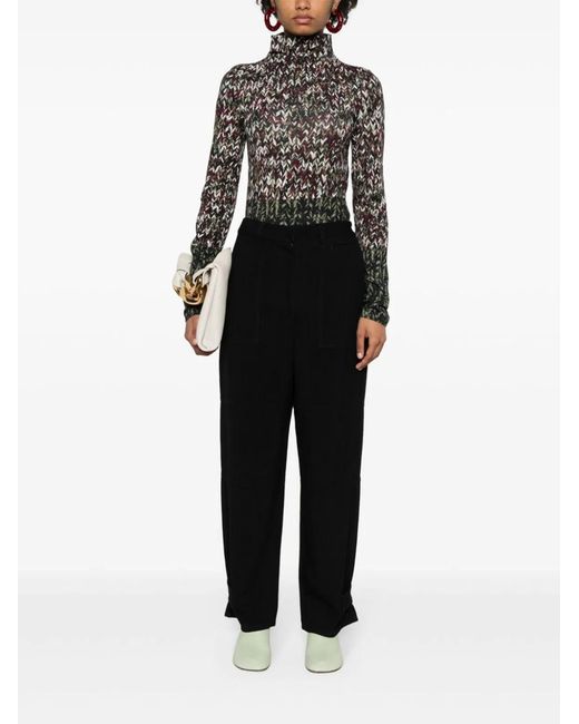 Loewe Black Jersey Turtleneck Sweater