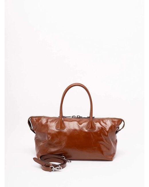 Miu Miu Brown Shiny Leather Bag