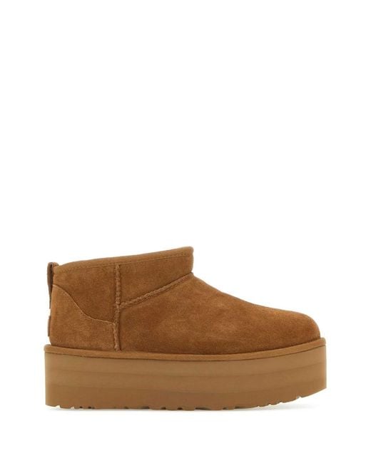 Ugg Brown Classic Ultra Mini Platform