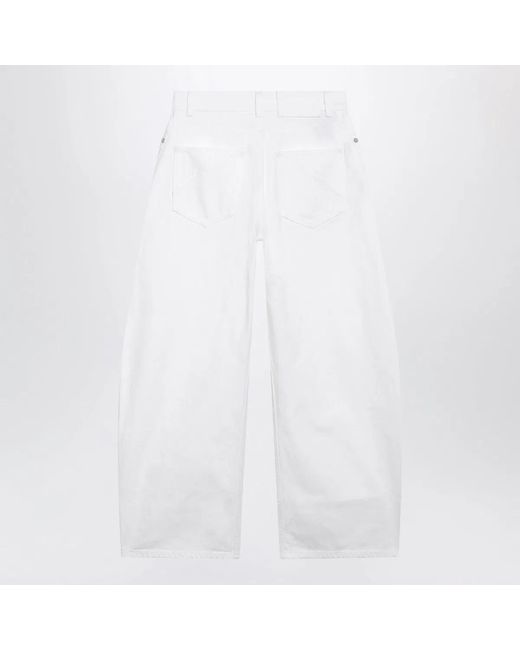 Alaïa White Alaia Rodeo Denim Trousers