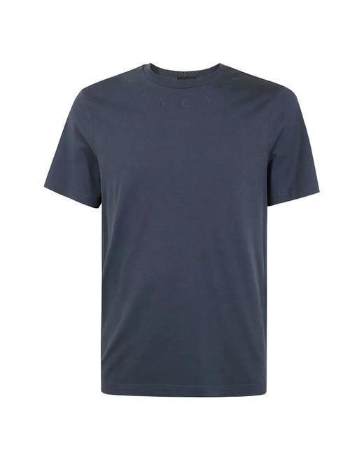 Moncler Blue Ss Tshirt for men