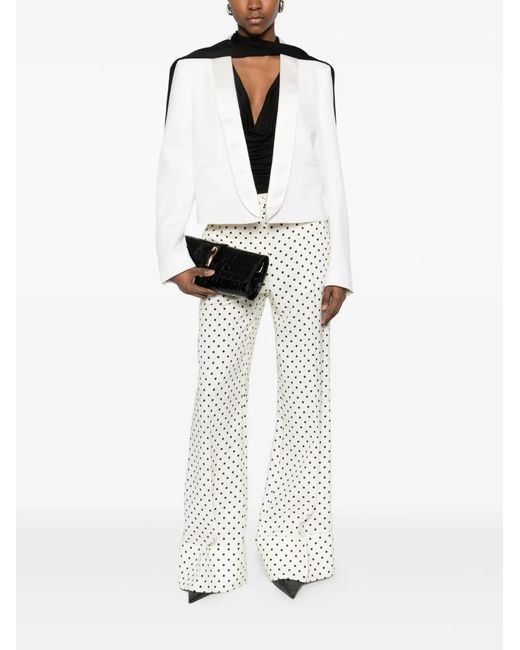 Tom Ford White Wool Tuxedo Jacket