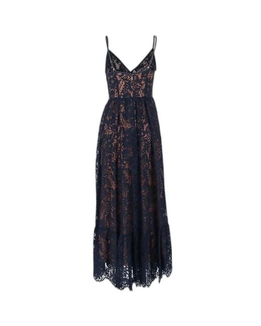 Michael Kors Blue Midnight Silk Dress