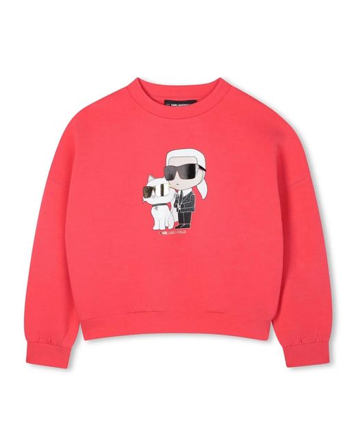 Karl Lagerfeld Pink Sweatshirt With Logo