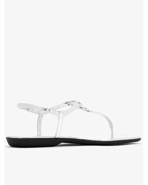 Gucci White Gg Ease Thong