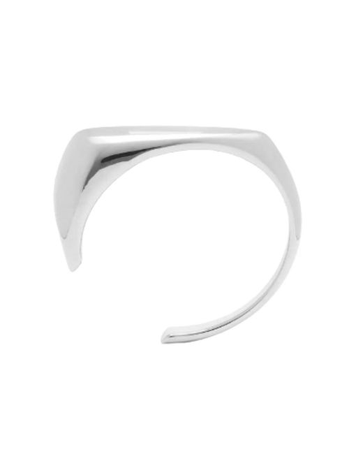 McQueen White Elegant Brass Bijoux Accessory