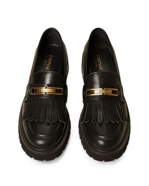 Twinset Black Polyurethane Shoes