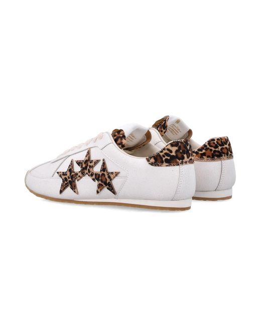 Amiri White Leopard Pacific Flat Sneakers