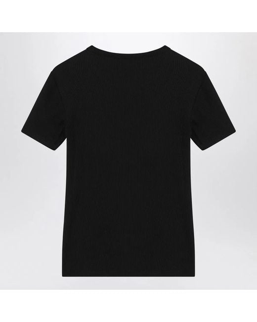 Calvin Klein Black Ribbed T-Shirt