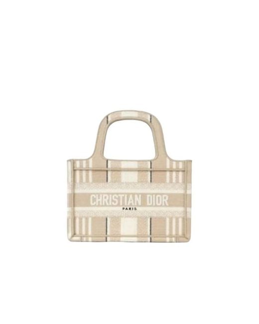 Dior Metallic Book Tote Micro Bag
