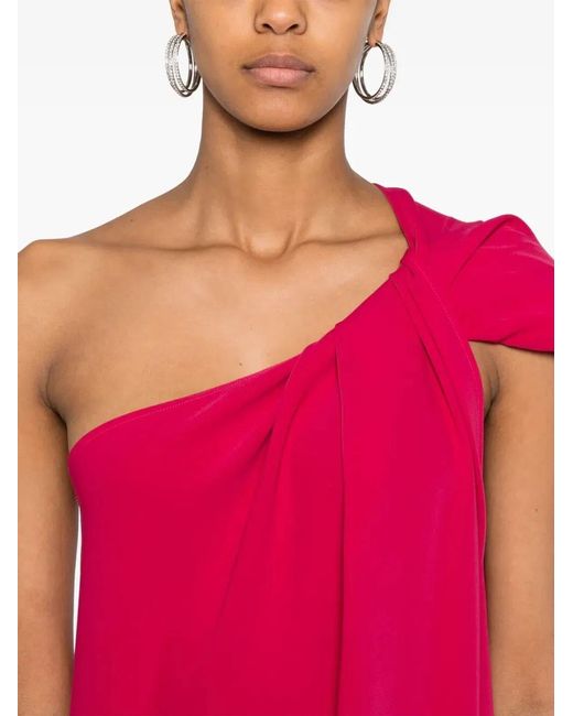 P.A.R.O.S.H. Red Cady Midi Dress