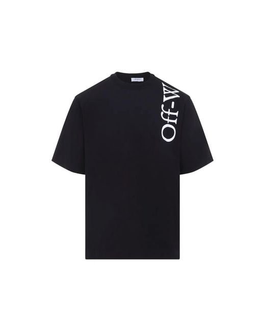 Off-White c/o Virgil Abloh Black "Vertical Bookish Skate" Short Sleeves Tee