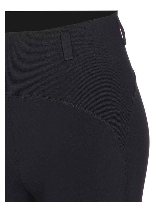 Alaïa Blue Alaia Rib Leggings