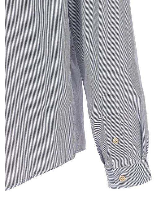 Valentino Garavani Gray Striped Shirt for men