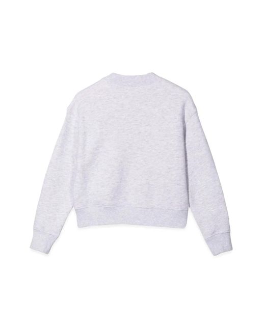 Palm Angels White Felpa Con Stampa Bear