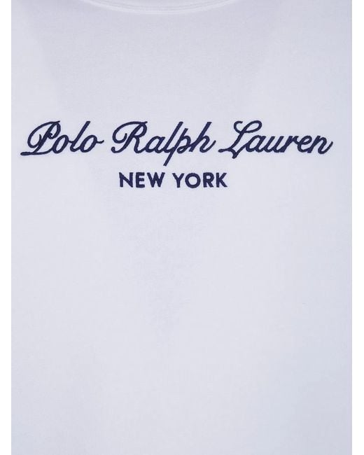 Polo Ralph Lauren White Round Neck Sweater for men