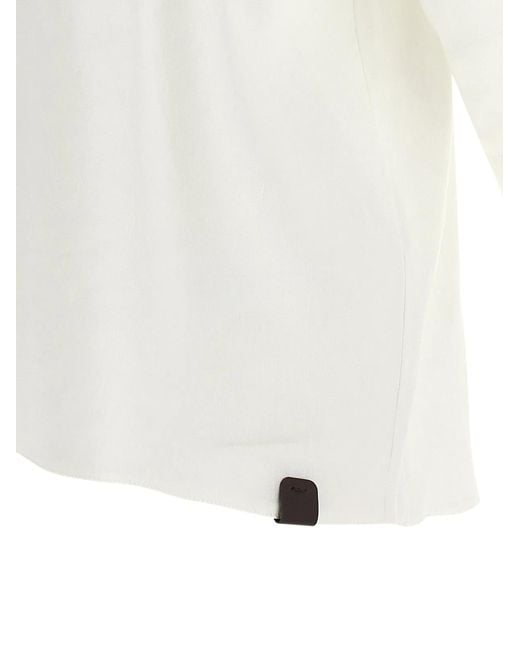 Max Mara White 'Mxpsospiro' Blouse