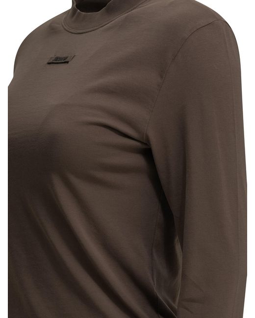 Jacquemus Brown "Gros Grain" Crew-Neck T-Shirt