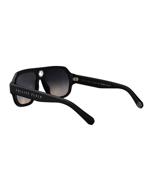 Philipp Plein Black Matte Acetate Sunglasses