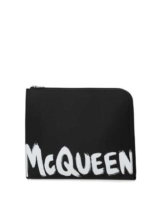 McQueen Black Pouch for men