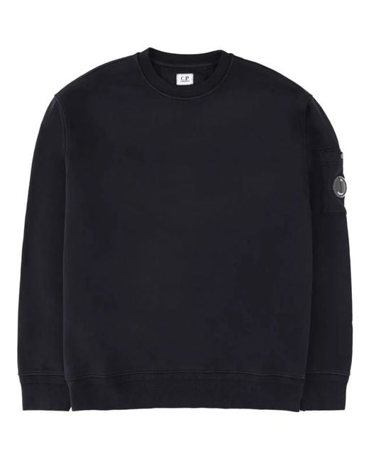 C P Company Blue Sweatshirt With Logo for men