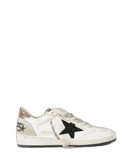 Golden Goose Deluxe Brand White Ball Star Leather Sneakers