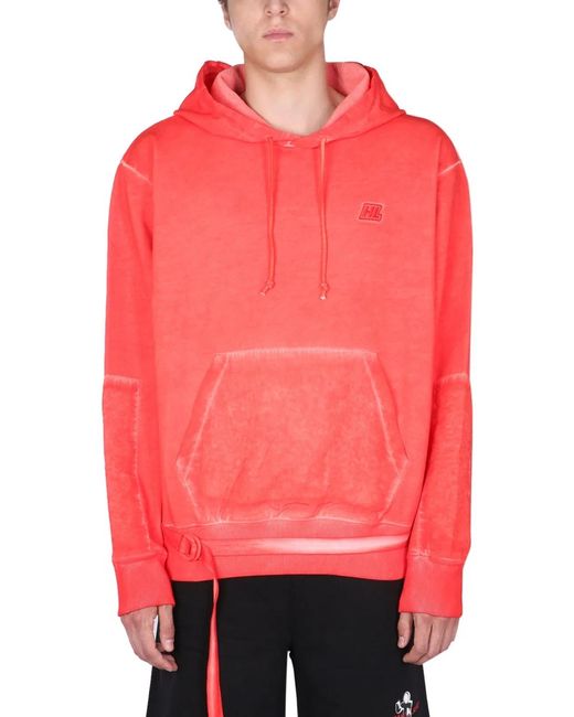 Helmut Lang Red Military Sweatshirt for men