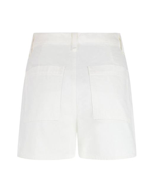 ASKK NY White Cotton Shorts