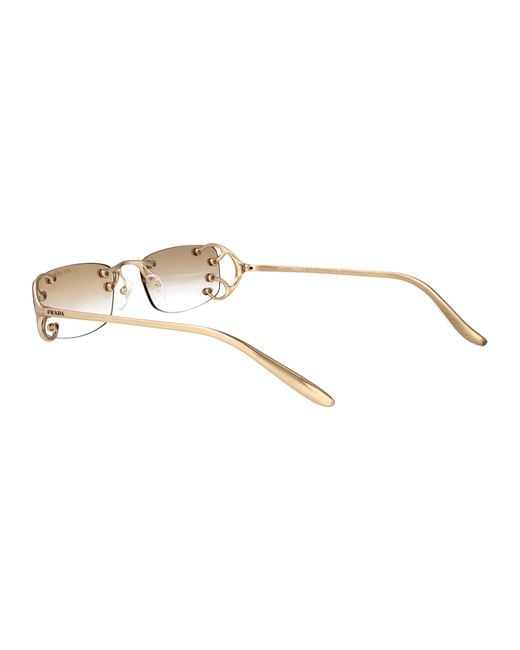 Prada Natural Metal Sunglasses