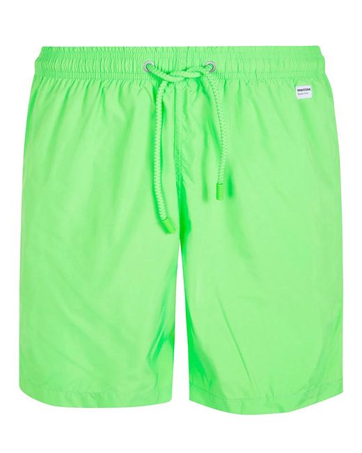 Mc2 Saint Barth Green "Lighting Pantone" Swim Shorts for men