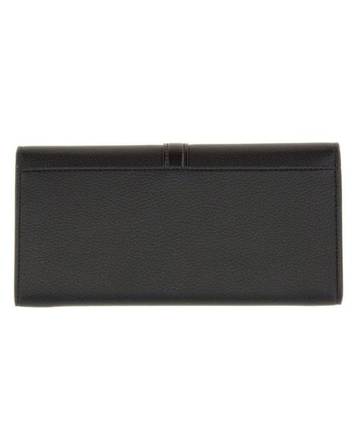 Stella McCartney Black Portafoglio Ryder Con Patta