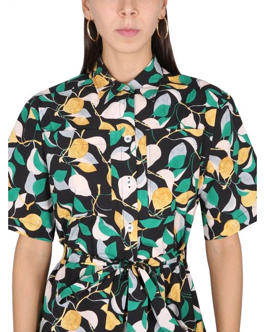 LaDoubleJ Green La Doublej Shirt Dress With Belt