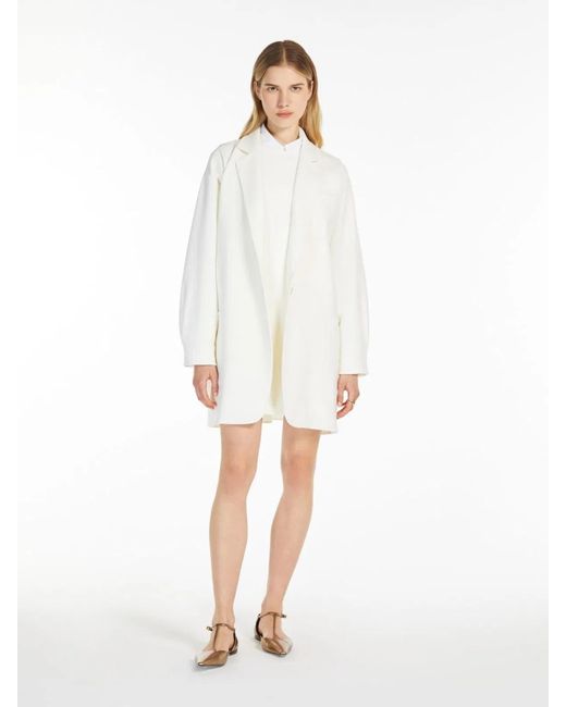 Max Mara White Orlaya Jacket