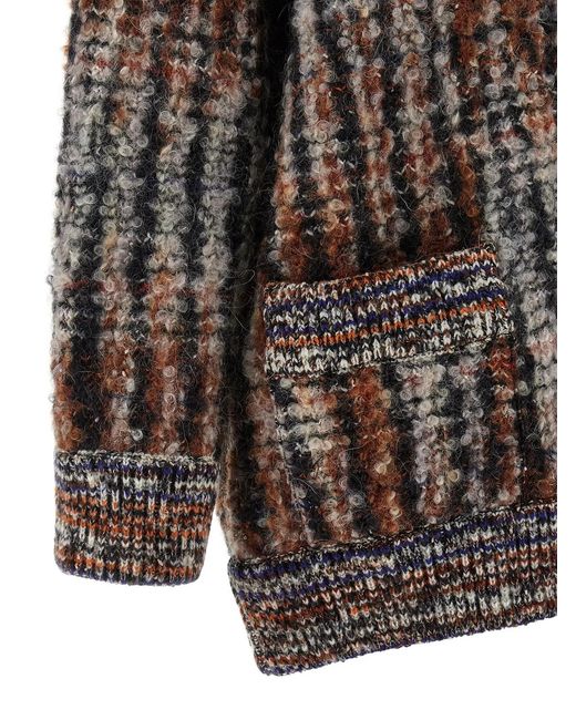 Missoni Black Bouclé Wool Cardigan