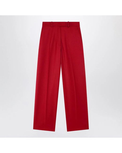Frankie Shop Red Brickell Satin Trousers