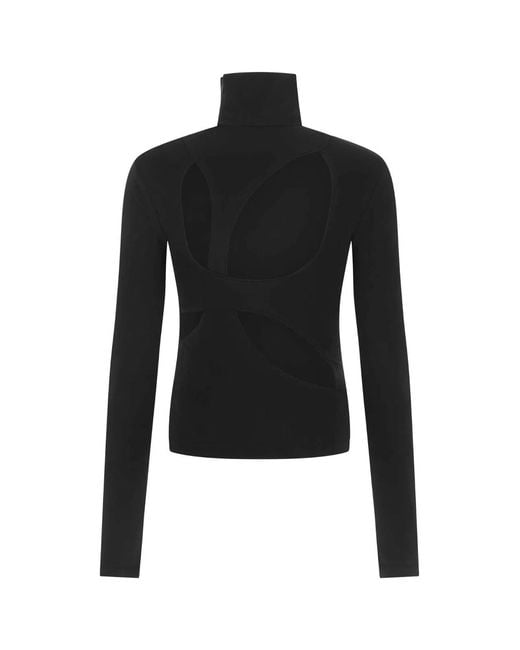 Givenchy Black Stretch Viscose Blend Top