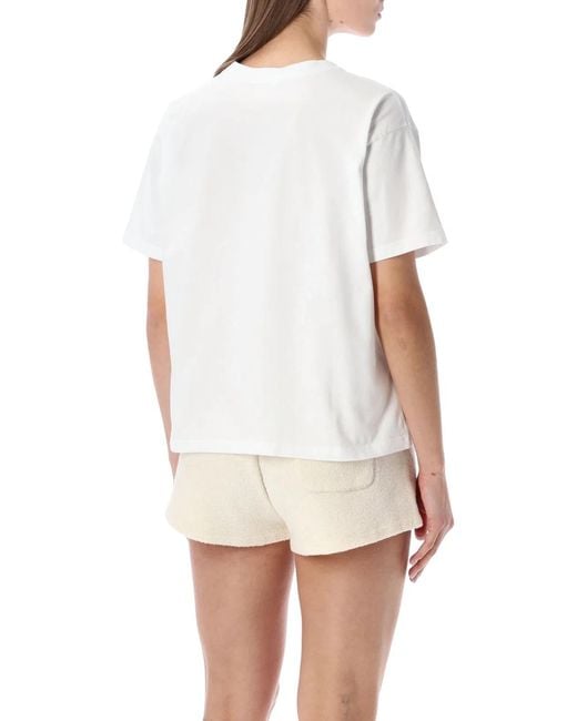 American Vintage White Fizvalley Cotton T-Shirt