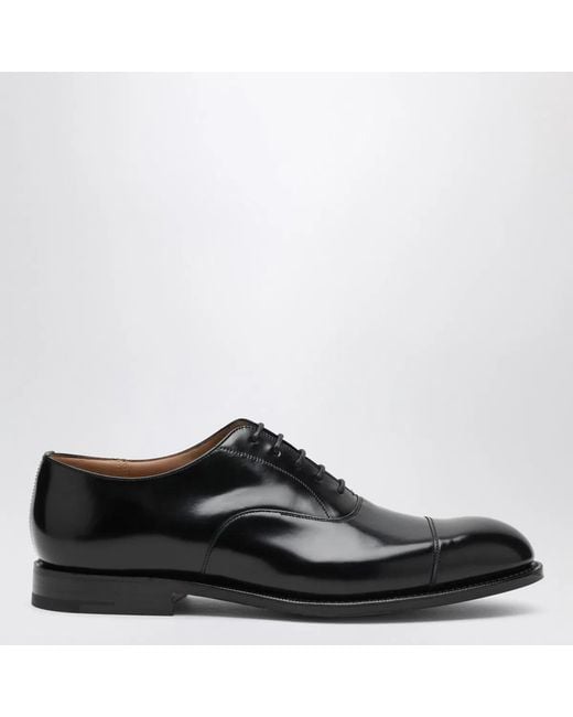 Church's Black Smooth Leather Consul Lace-Up Shoes for men