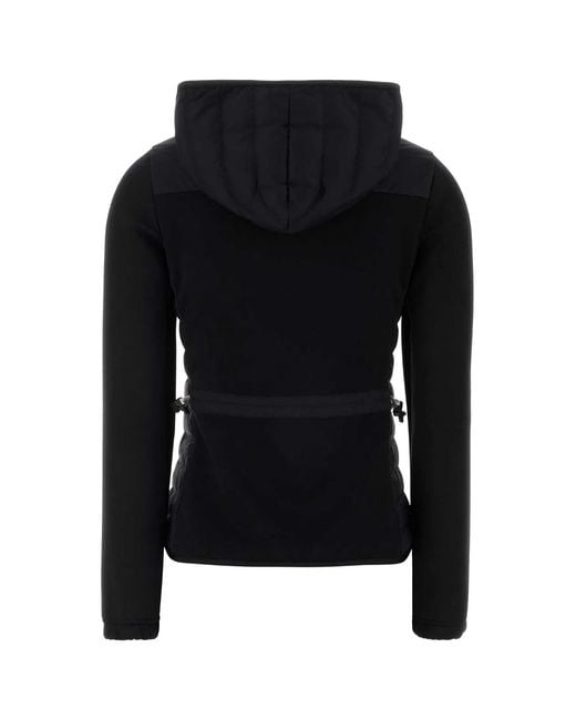Moncler Black Zip Up Cardigan