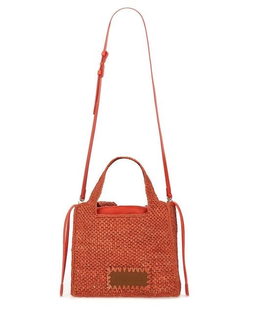 THEMOIRÈ Red Bag "Morea" Small
