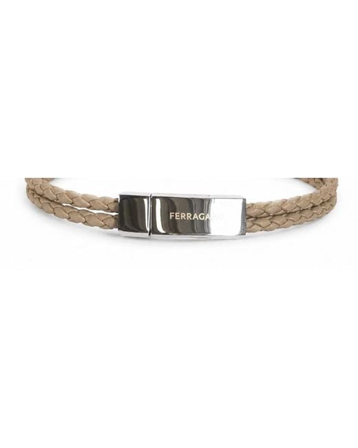 Ferragamo Black Brass Jewelry for men