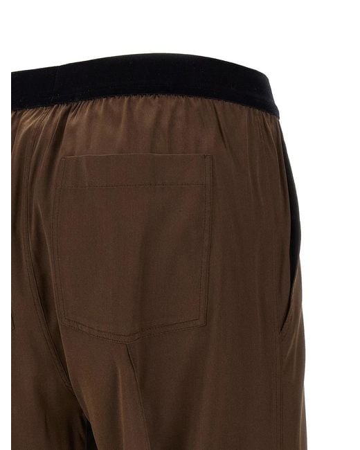 Tom Ford Brown Silk Pants