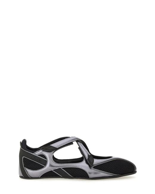 The Attico Black Ballerina Flat Floor 1