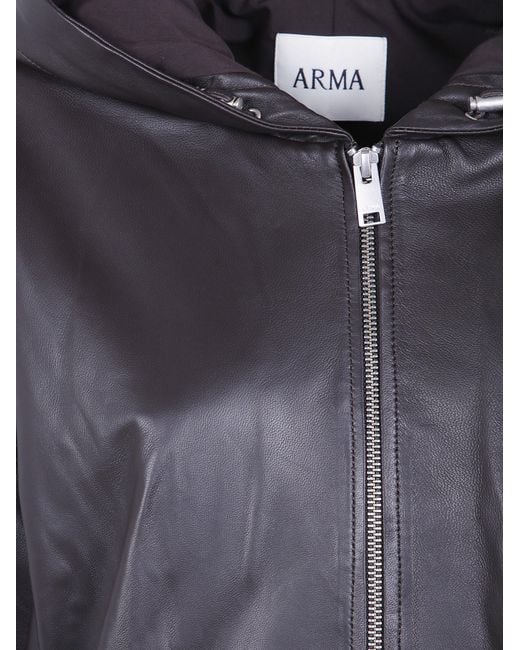 Arma Black "Guisy" Lamb Easy Jacket
