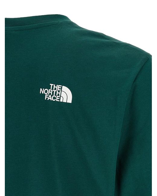 The North Face Green 'Simple Dome' T-Shirt for men