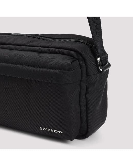 Givenchy Black Essential Crossbody Camera Bag for men