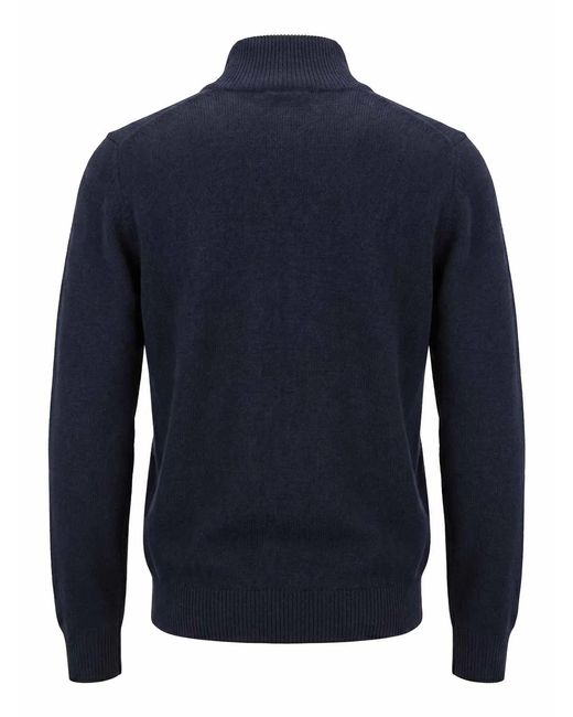 Malo Blue Cashmere V Neck for men