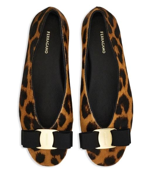 Ferragamo Multicolor Leather Flat Shoes