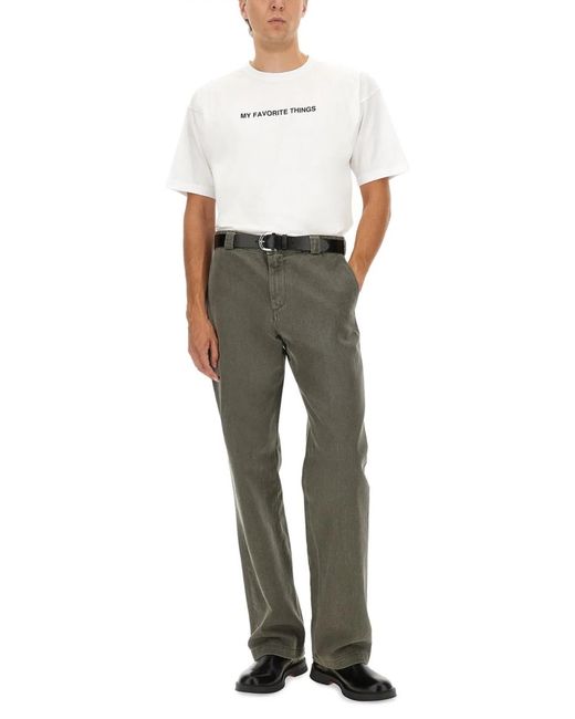 Aspesi White T-Shirt With "My Favorite Things" Print for men